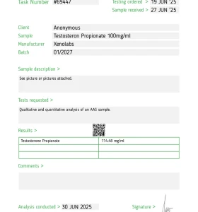 TestP 100 mg 10 ml Xeno US